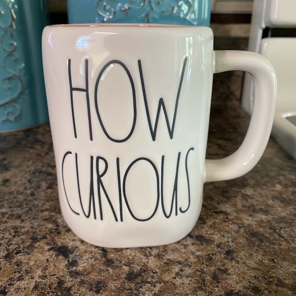 Rae Dunn Alice and Wonderland “How Curious “.
